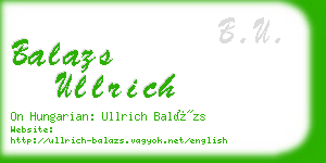 balazs ullrich business card